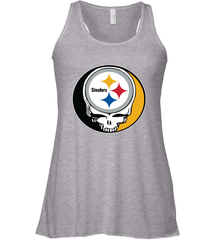 Pittsburgh Steelers Grateful Dead Steal Your Face NFL Football Womens Racerback Tank Top Womens Racerback Tank Top - VeigarTee