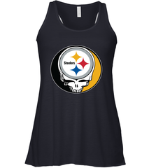Pittsburgh Steelers Grateful Dead Steal Your Face NFL Football Womens Racerback Tank Top Womens Racerback Tank Top - VeigarTee