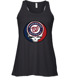 Washington Nationals Grateful Dead Steal Your Face Baseball Womens Racerback Tank Top