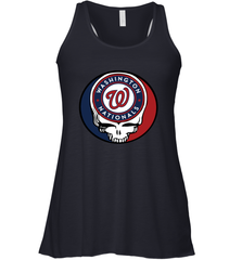 Washington Nationals Grateful Dead Steal Your Face Baseball Womens Racerback Tank Top Womens Racerback Tank Top - VeigarTee