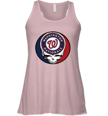 Washington Nationals Grateful Dead Steal Your Face Baseball Womens Racerback Tank Top Womens Racerback Tank Top - VeigarTee