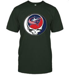 Columbus Blue Grateful Dead Steal Your Face Hockey NHL Mens T-Shirt Mens T-Shirt - VeigarTee