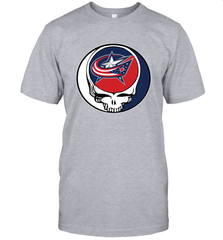 Columbus Blue Grateful Dead Steal Your Face Hockey NHL Mens T-Shirt Mens T-Shirt - VeigarTee