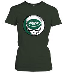 New York Jets Grateful Dead Steal Your Face NFL Football Womens T-Shirt Womens T-Shirt - VeigarTee