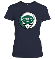 New York Jets Grateful Dead Steal Your Face NFL Football Womens T-Shirt Womens T-Shirt - VeigarTee