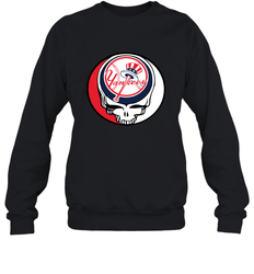 New York Yankees Grateful Dead Steal Your Face Baseball Adult Sweatshirt