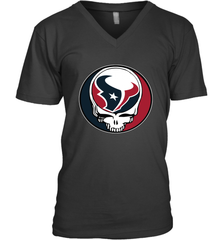 Houston Texans Grateful Dead Steal Your Face NFL Football Mens V-Neck T-Shirt Mens V-Neck T-Shirt - VeigarTee