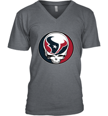 Houston Texans Grateful Dead Steal Your Face NFL Football Mens V-Neck T-Shirt Mens V-Neck T-Shirt - VeigarTee