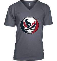 Houston Texans Grateful Dead Steal Your Face NFL Football Mens V-Neck T-Shirt Mens V-Neck T-Shirt - VeigarTee
