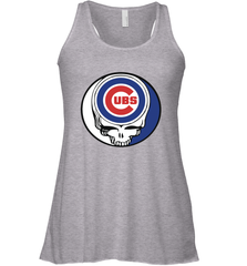 Chicago Cubs Grateful Dead Steal Your Face Baseball Womens Racerback Tank Top Womens Racerback Tank Top - VeigarTee