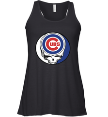 Chicago Cubs Grateful Dead Steal Your Face Baseball Womens Racerback Tank Top Womens Racerback Tank Top - VeigarTee