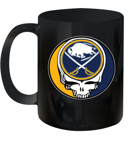 Buffalo Sabres Grateful Dead Steal Your Face Hockey NHL Ceramic Mug 11oz Ceramic Mug 11oz / Black / 11oz Ceramic Mug 11oz - VeigarTee