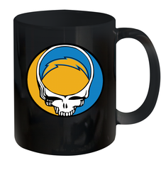 Los Angeles Chargers Grateful Dead Steal Your Face NFL Football Ceramic Mug 11oz Ceramic Mug 11oz - VeigarTee