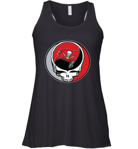 Tampa Bay Buccaneers Grateful Dead Steal Your Face NFL Football Womens Racerback Tank Top Womens Racerback Tank Top / Black / XS Womens Racerback Tank Top - VeigarTee