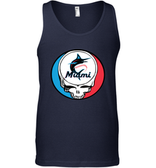 Miami Marlins Grateful Dead Steal Your Face Baseball Mens Tank Top Mens Tank Top - VeigarTee