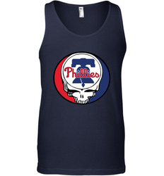 Philadelphia Phillies Grateful Dead Steal Your Face Baseball Mens Tank Top