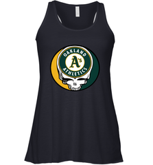 Oakland Athletics Grateful Dead Steal Your Face Baseball Womens Racerback Tank Top Womens Racerback Tank Top - VeigarTee
