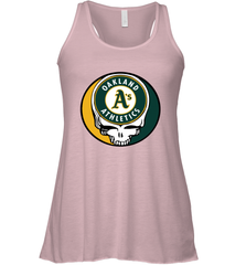 Oakland Athletics Grateful Dead Steal Your Face Baseball Womens Racerback Tank Top Womens Racerback Tank Top - VeigarTee