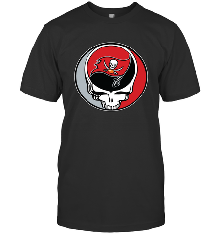 Tampa Bay Buccaneers Grateful Dead Steal Your Face NFL Football Mens T-Shirt Mens T-Shirt / Black / S Mens T-Shirt - VeigarTee