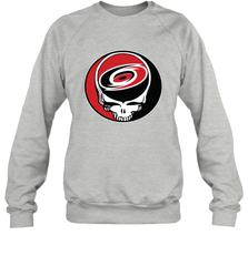 Carolina Hurricanes Grateful Dead Steal Your Face Hockey NHL Adult Sweatshirt Adult Sweatshirt - VeigarTee