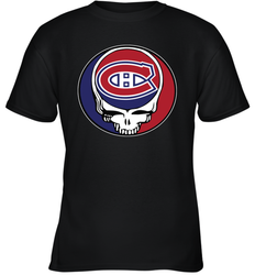 Montreal Canadiens Grateful Dead Steal Your Face Hockey NHL Youth T-Shirt