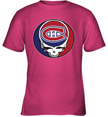 Montreal Canadiens Grateful Dead Steal Your Face Hockey NHL Youth T-Shirt Youth T-Shirt - VeigarTee