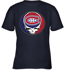 Montreal Canadiens Grateful Dead Steal Your Face Hockey NHL Youth T-Shirt Youth T-Shirt - VeigarTee