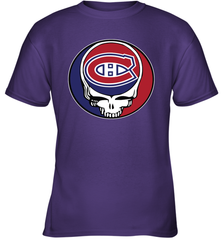 Montreal Canadiens Grateful Dead Steal Your Face Hockey NHL Youth T-Shirt Youth T-Shirt - VeigarTee