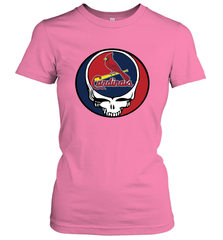St Louis Cardinals Grateful Dead Steal Your Face Baseball Womens T-Shirt Womens T-Shirt - VeigarTee