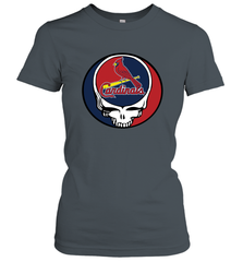 St Louis Cardinals Grateful Dead Steal Your Face Baseball Womens T-Shirt Womens T-Shirt - VeigarTee
