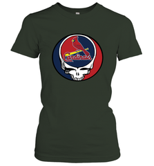St Louis Cardinals Grateful Dead Steal Your Face Baseball Womens T-Shirt Womens T-Shirt - VeigarTee