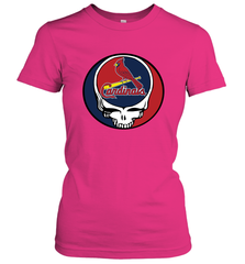 St Louis Cardinals Grateful Dead Steal Your Face Baseball Womens T-Shirt Womens T-Shirt - VeigarTee