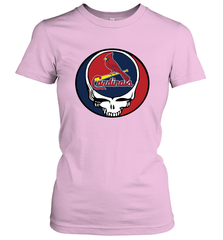St Louis Cardinals Grateful Dead Steal Your Face Baseball Womens T-Shirt Womens T-Shirt - VeigarTee