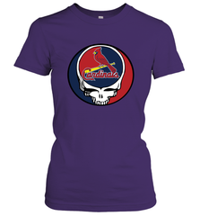 St Louis Cardinals Grateful Dead Steal Your Face Baseball Womens T-Shirt Womens T-Shirt - VeigarTee