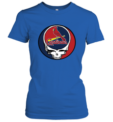 St Louis Cardinals Grateful Dead Steal Your Face Baseball Womens T-Shirt Womens T-Shirt - VeigarTee