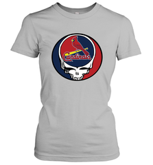 St Louis Cardinals Grateful Dead Steal Your Face Baseball Womens T-Shirt Womens T-Shirt - VeigarTee