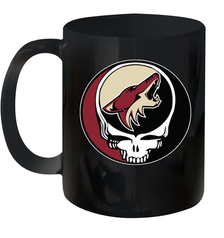 Arizona Coyotes Grateful Dead Steal Your Face Hockey NHL Ceramic Mug 11oz Ceramic Mug 11oz / Black / 11oz Ceramic Mug 11oz - VeigarTee