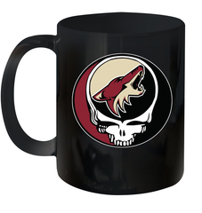 Arizona Coyotes Grateful Dead Steal Your Face Hockey NHL Ceramic Mug 11oz Ceramic Mug 11oz - VeigarTee