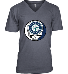 Seattle Mariners Grateful Dead Steal Your Face Baseball Mens V-Neck T-Shirt Mens V-Neck T-Shirt - VeigarTee