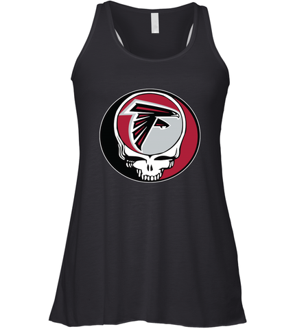 Atlanta Falcons Grateful Dead Steal Your Face NFL Football Womens Racerback Tank Top Womens Racerback Tank Top / Black / XS Womens Racerback Tank Top - VeigarTee