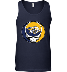 Nashville Predators Grateful Dead Steal Your Face Hockey NHL Mens Tank Top