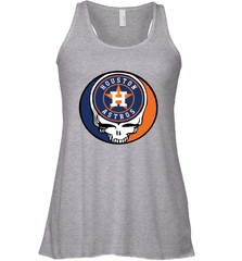 Houston Astros Grateful Dead Steal Your Face Baseball Womens Racerback Tank Top Womens Racerback Tank Top - VeigarTee