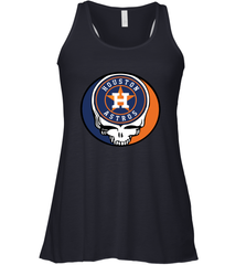 Houston Astros Grateful Dead Steal Your Face Baseball Womens Racerback Tank Top Womens Racerback Tank Top - VeigarTee