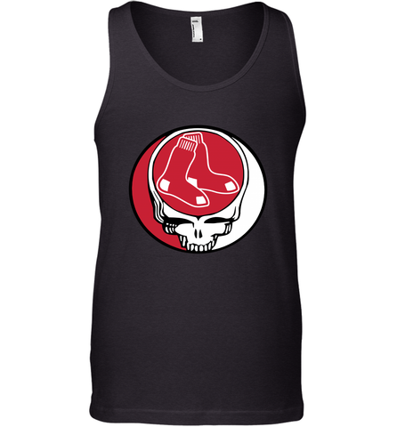 Boston Red Sox Grateful Dead Steal Your Face Baseball Mens Tank Top Mens Tank Top / Black / XS Mens Tank Top - VeigarTee