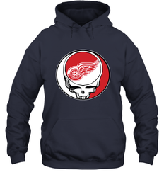 Detroit Red Wings Grateful Dead Steal Your Face Hockey NHL Adult Hoodie Sweatshirt