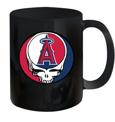 Los Angeles Angels Grateful Dead Steal Your Face Baseball Ceramic Mug 11oz Ceramic Mug 11oz - VeigarTee