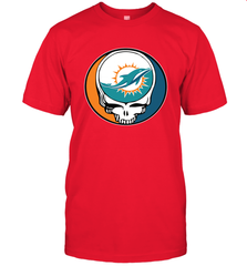 Miami Dolphins Grateful Dead Steal Your Face NFL Football Mens T-Shirt Mens T-Shirt - VeigarTee