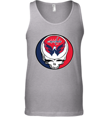 Washington Capitals Grateful Dead Steal Your Face Hockey NHL Mens Tank Top Mens Tank Top - VeigarTee