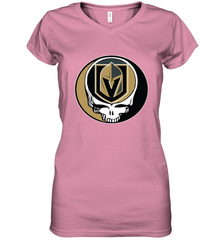 Vegas Golden Knights Grateful Dead Steal Your Face Hockey NHL Womens V-Neck T-Shirt Womens V-Neck T-Shirt - VeigarTee