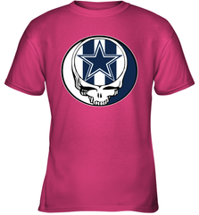 Dallas Cowboys Grateful Dead Steal Your Face NFL Football Youth T-Shirt Youth T-Shirt - VeigarTee
